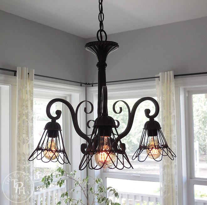 s 20 ways to bring the farmhouse look into your home, Chandelier Makeover Farmhouse Style