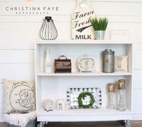 s 20 ways to bring the farmhouse look into your home, Curbside Bookcase Transformed