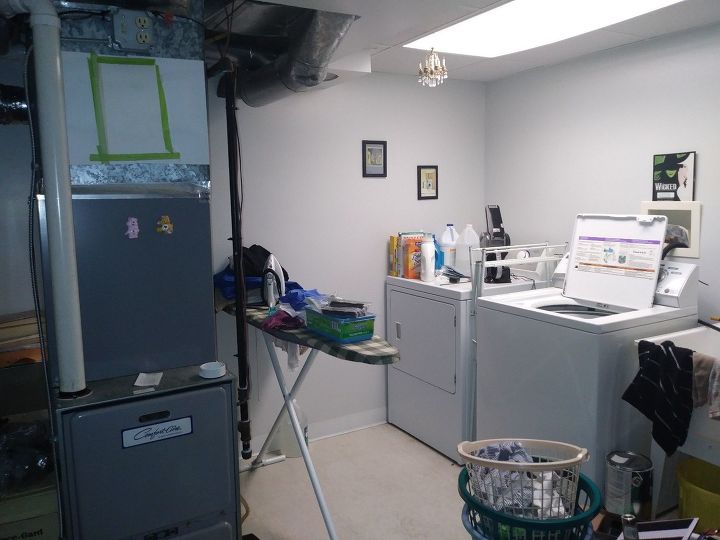 laundry room with furnace how do i make this room cool