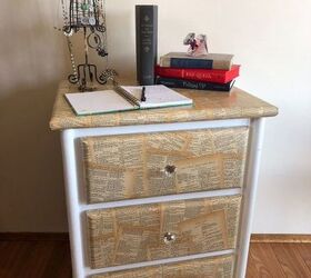 book inspired night stand