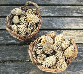 how to easily bleach pine cones at home