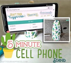 5 minute diy cell phone stand