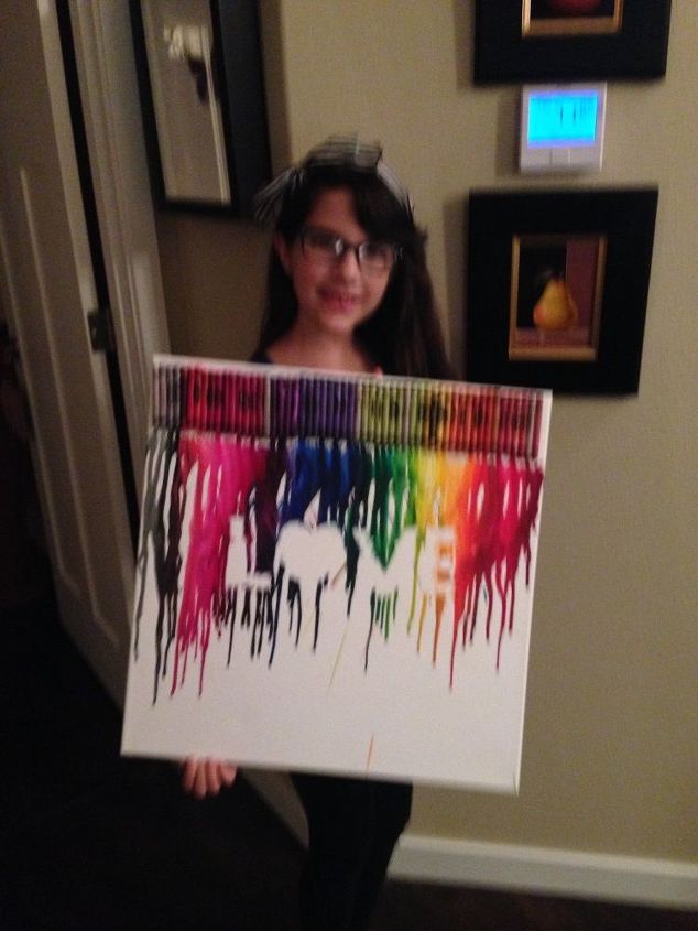 melted crayons art