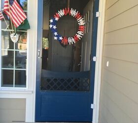clothespin wreath for the fourth