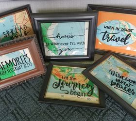 2 back to school map projects, Several map art pics