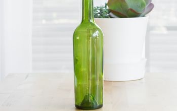 Upcycling: De botella de vino a florero moderno