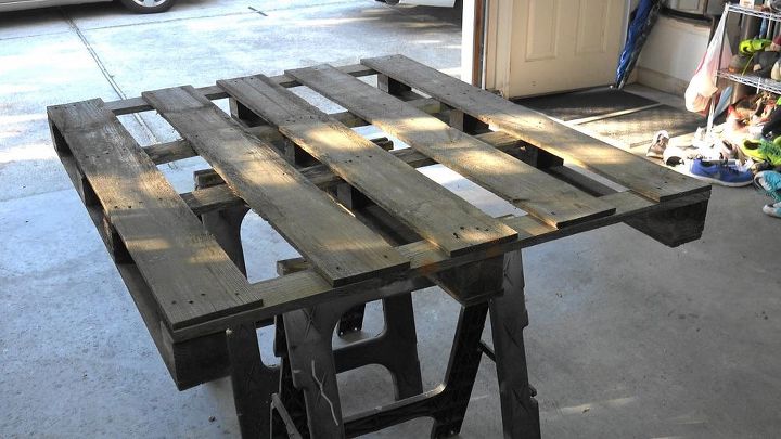 how to make a rustic pallet mirror frame with a shelf, How To Make A Rustic Pallet Mirror Frame With A Shelf