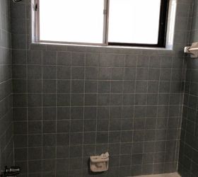 painted shower tile