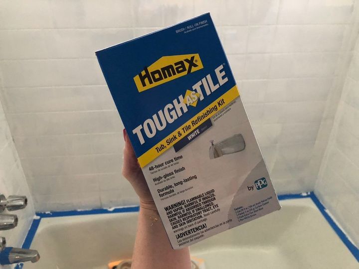 painted shower tile