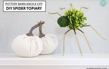 Halloween Decor - Pottery Barn Knock Off Spider Topiary