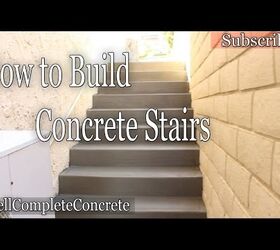 How to build concrete steps