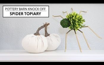  Decoração de Halloween - Pottery Barn Knock Off Spider Topiary