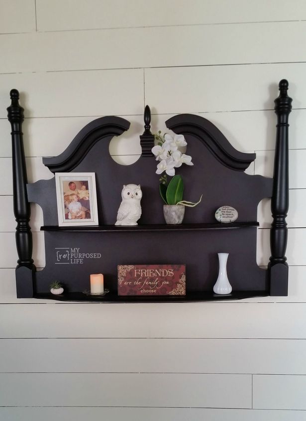 25 incredibly unique shelving ideas, Repurposed Headboard to Display Shelf