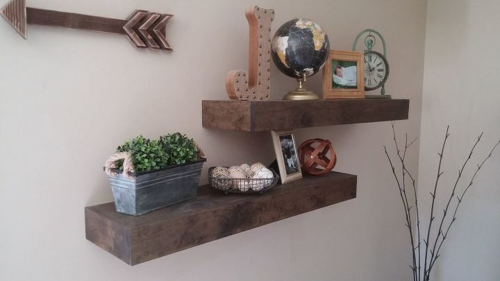 25 incredibly unique shelving ideas, Refined Rustic Floating Shelves