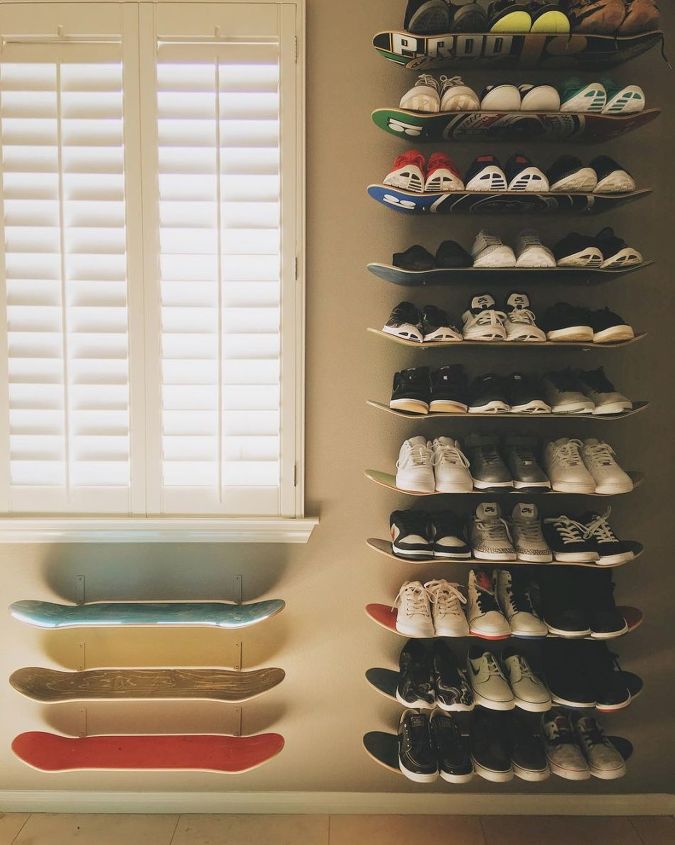 25 incredibly unique shelving ideas, DIY Skateboard Shelves