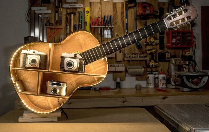 25 incredibly unique shelving ideas, Acoustic Guitar Shelf