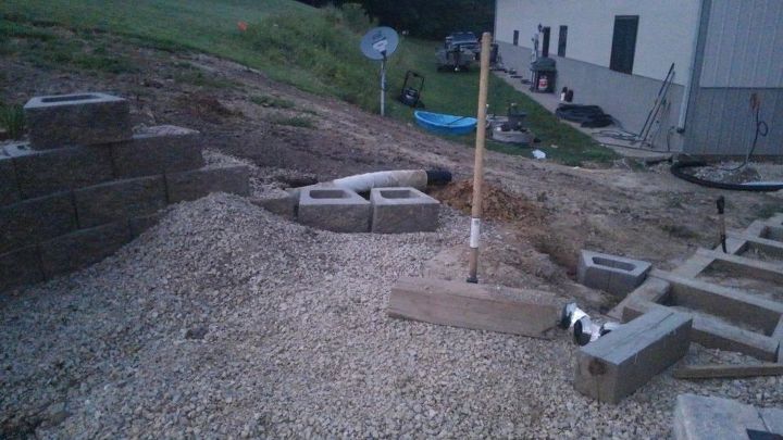 q how do i finish a retaining wall when both sides are exposed