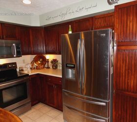 16 ways to totally transform your kitchen cabinets today, Yellow Oak Cabinet Transformation