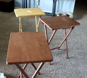 mix matched tray table makeover