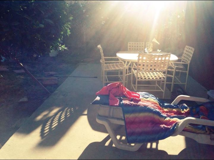 how can i make an open sunroom out back so i can sunbathe privately