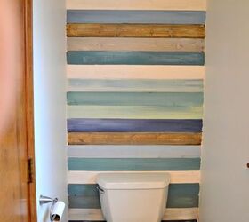 s 31 coastal decor ideas perfect for your home, Build A Coastal Colored Planked Wall