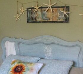 s 31 coastal decor ideas perfect for your home, Redecorate Your Headboard With A Sea Horse