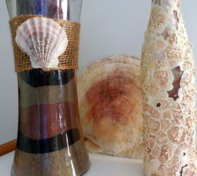 s 31 coastal decor ideas perfect for your home, Craft Food Colored Sand Vases