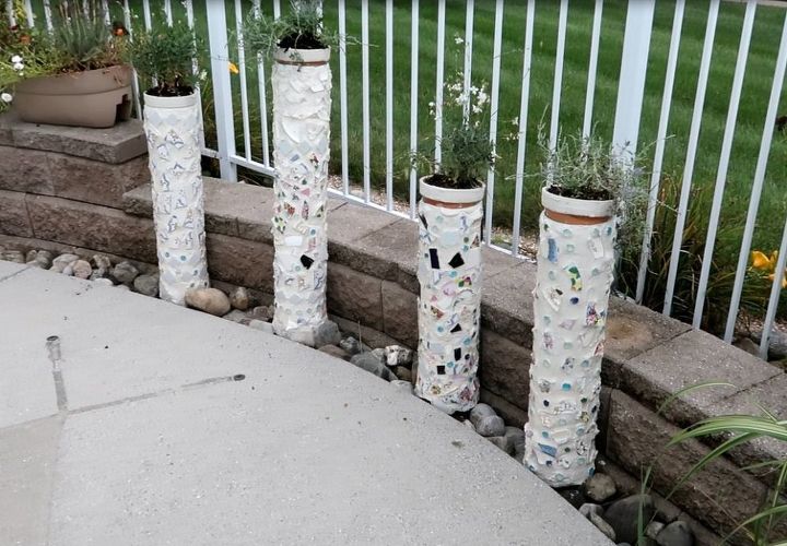 pvc mosaic planters