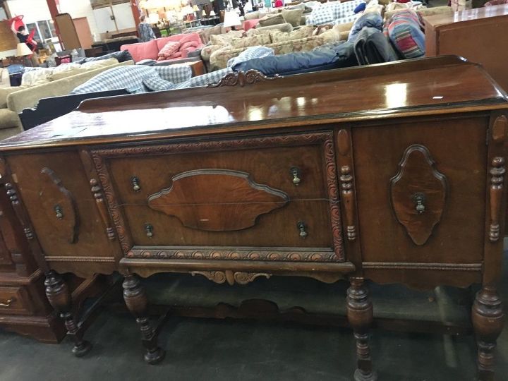 Repurposed Antique Buffet Into Kitchen Island Hometalk