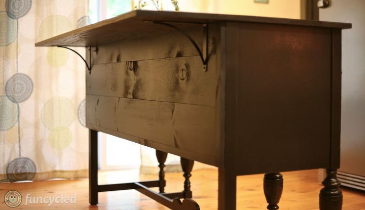 Repurposed Antique Buffet Into Kitchen Island Hometalk