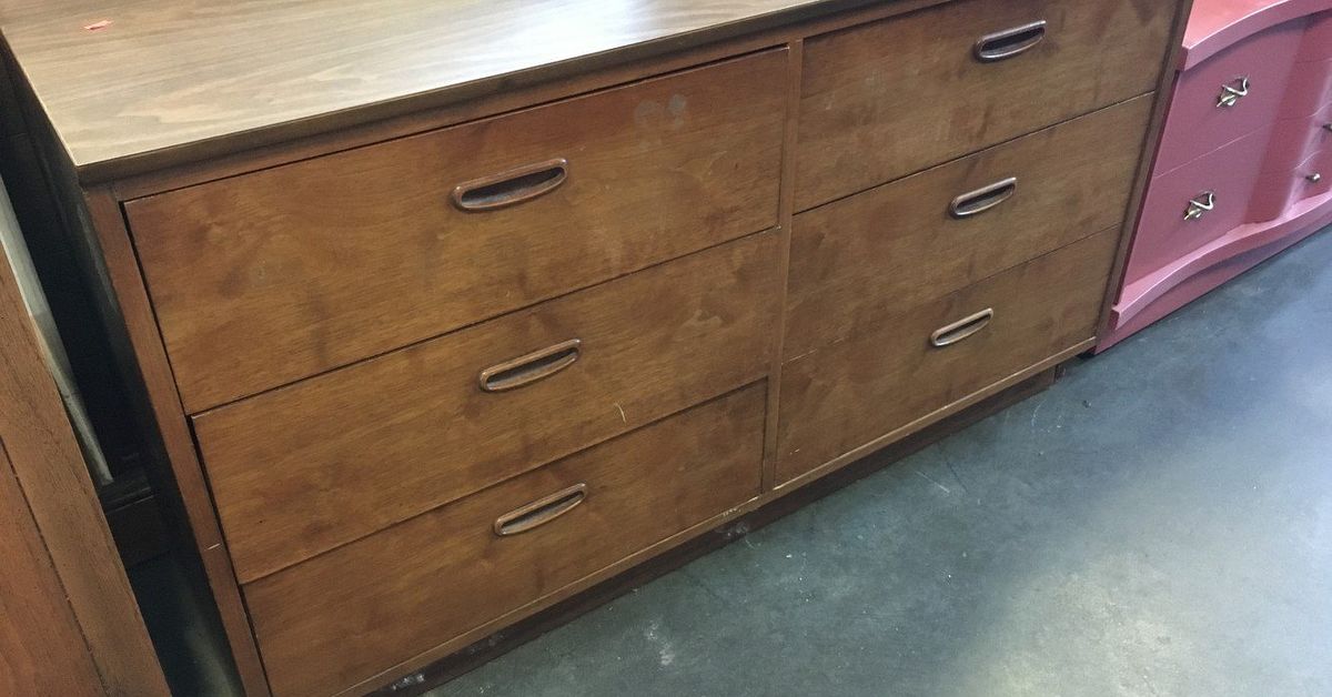 Burnt Orange Mid Century Dresser Hometalk