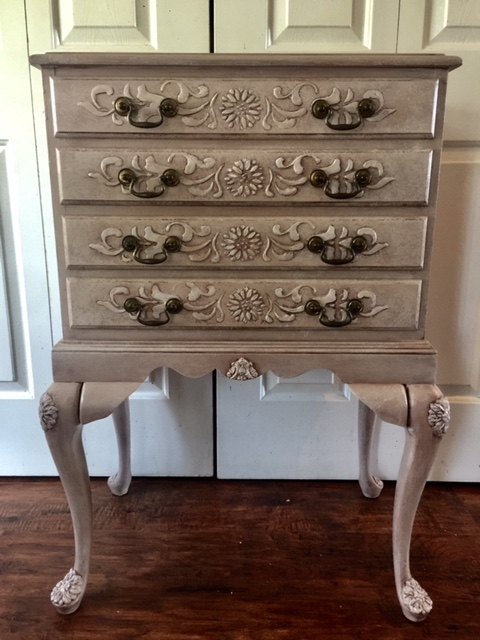 vintage silverware chest turned into old world charm