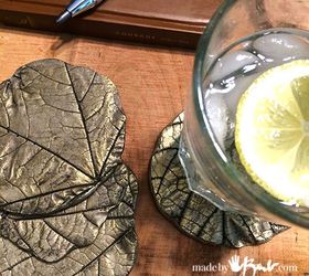 s 20 easy concrete projects that anyone can make, Faux Fossil Concrete Coasters