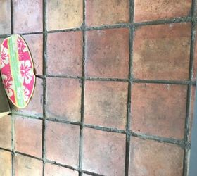 q how to add grout to existing grout on a floor with mexican tiles