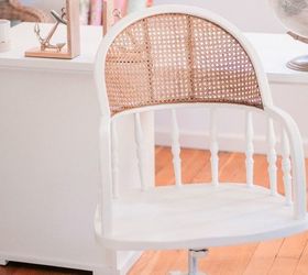 diy cane desk chair makeover
