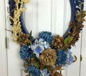 use a picture frame for an amazing wreath