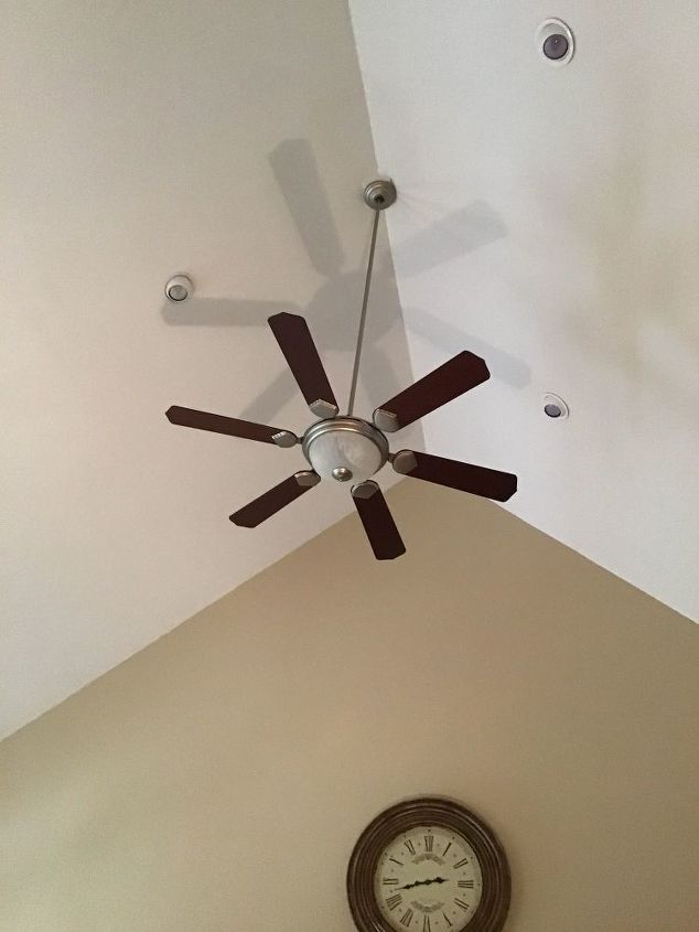 How Can I Make My High Vaulted Ceiling Interesting Hometalk - How To Mount A Fan On Vaulted Ceiling