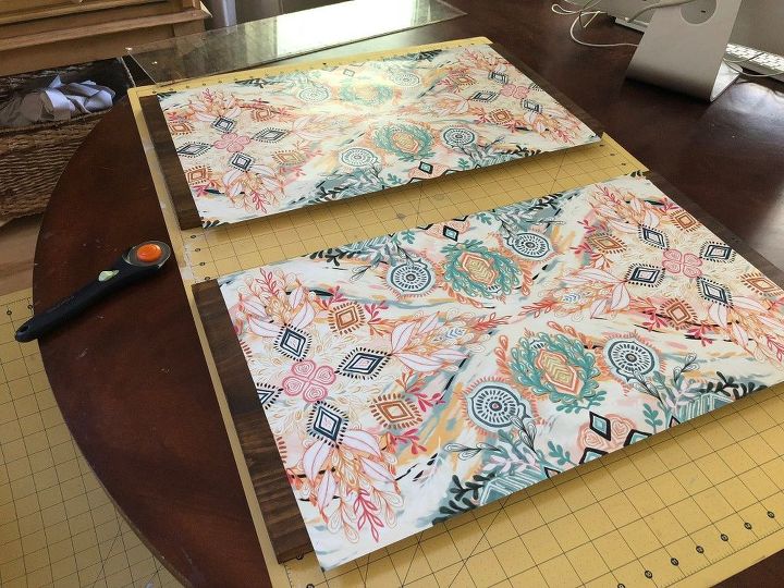 How To Dress A Wood Wall Shelf With Mod Podge And Gift Wrap Diy