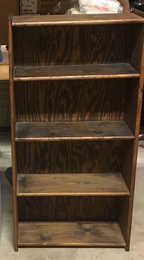 repurposed bookshelf