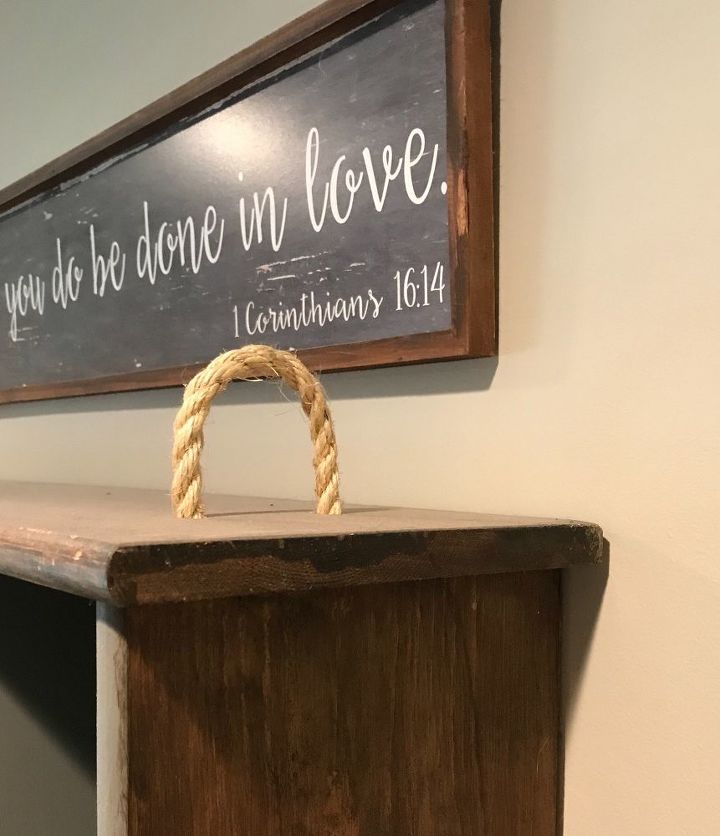 repurposed bookshelf