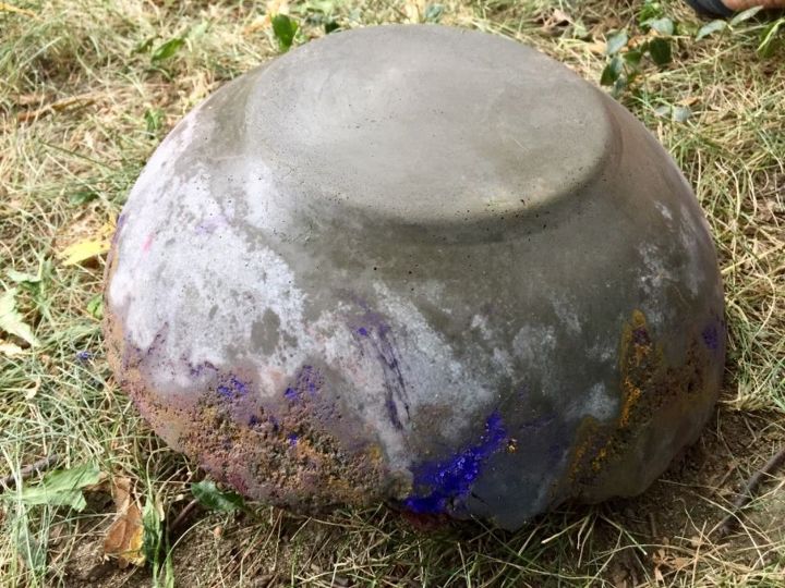 q bonjour i made this decorativecement bowl