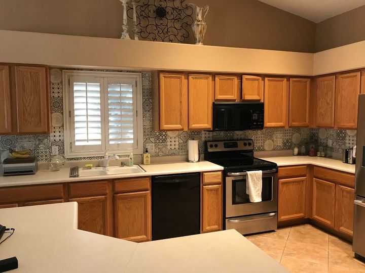 Moroccan Tile Look Backsplash Upgrade In Rental Kitchen