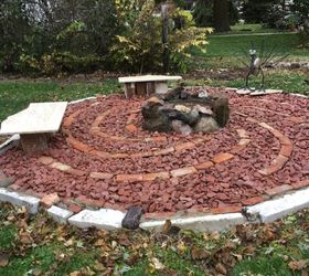 Stage-One of My Up-Cycled Backyard--The Fire Pit: