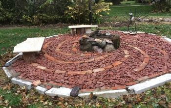 Stage-One of My Up-Cycled Backyard--The Fire Pit: