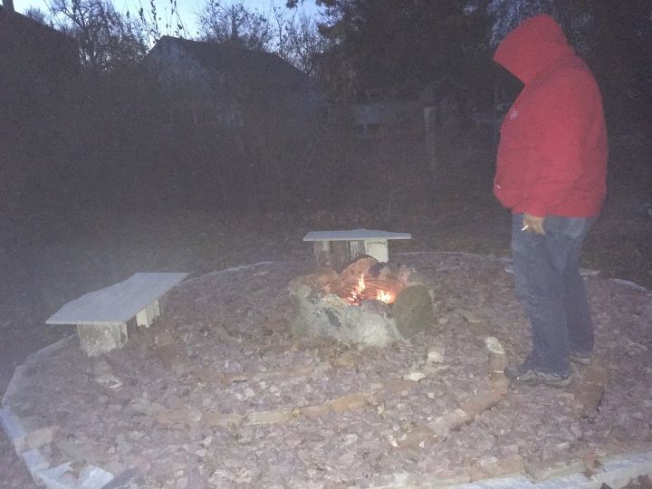 estgio um do meu quintal up ciclado the fire pit