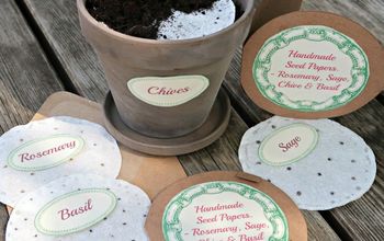 How to Make Super Easy Plantable Seed Paper.