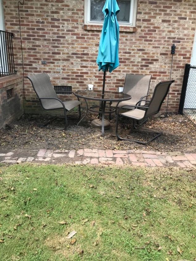 q how do you best prepare a small ground area to make a patio