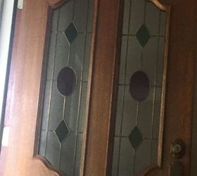q what to do with stained glass on front door