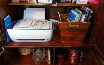 Turning an Outdated TV Armoire Into a Useful Home Business Cabinet