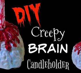 brain candleholder halloween diy